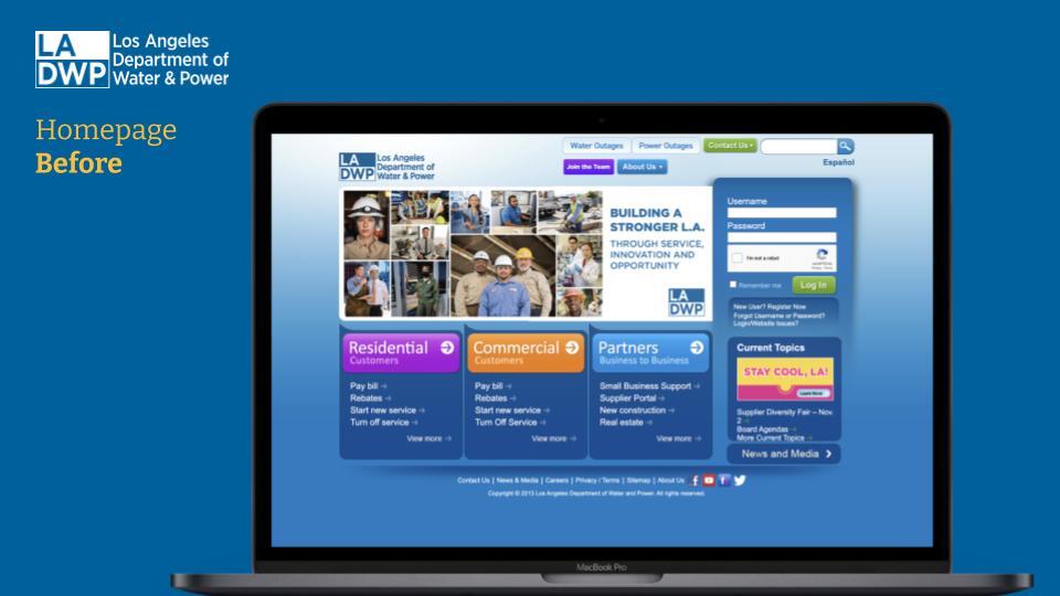 Before image of LADWP project